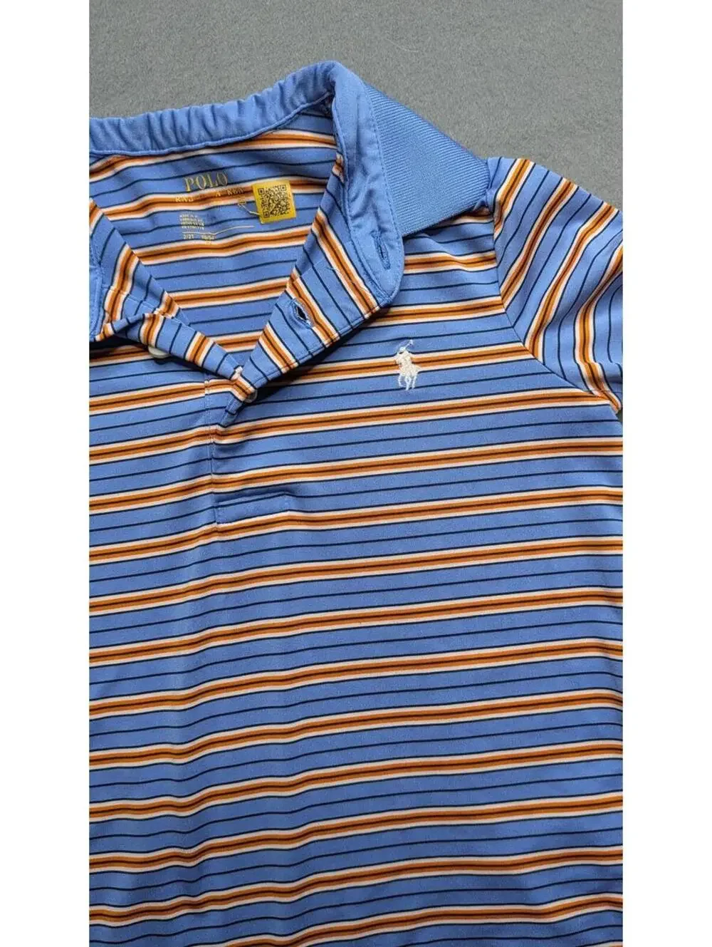 Polo Ralph Lauren Polo Shirt Kids 2T Blue Striped Short Sleeve Pony Logo